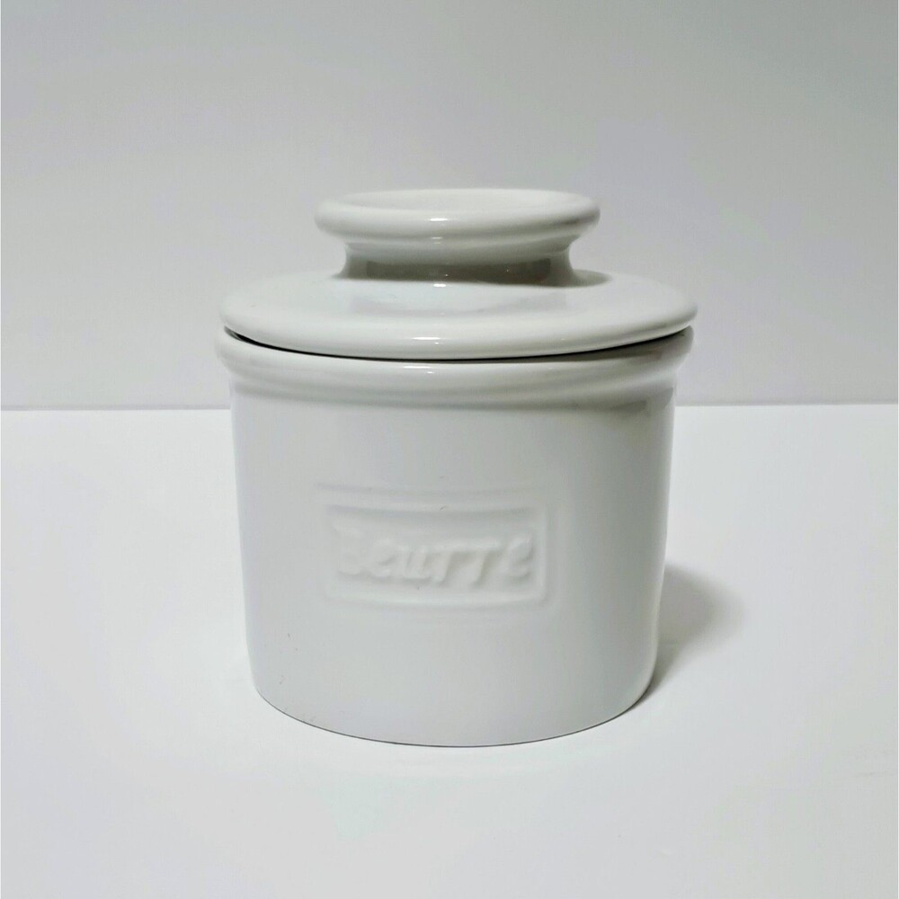 BUTTER BELL CROCK  Glossy French White The Original L.Tremain  2010